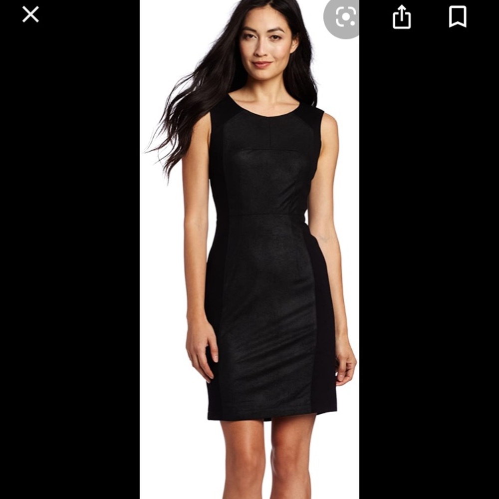BCBGMaxazria Kellen Faux Leather sports dress